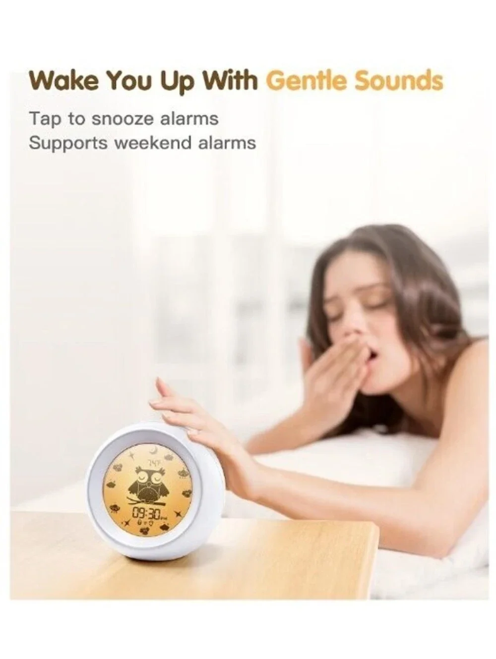 White Noise Machine 16 Soothing Sounds Alarm Clock RGB Night Lights 3-in-1 NEW